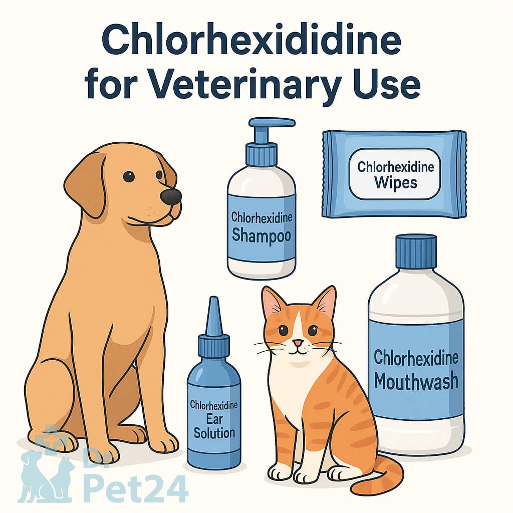 types of chlorhexidine products for dogs and cats